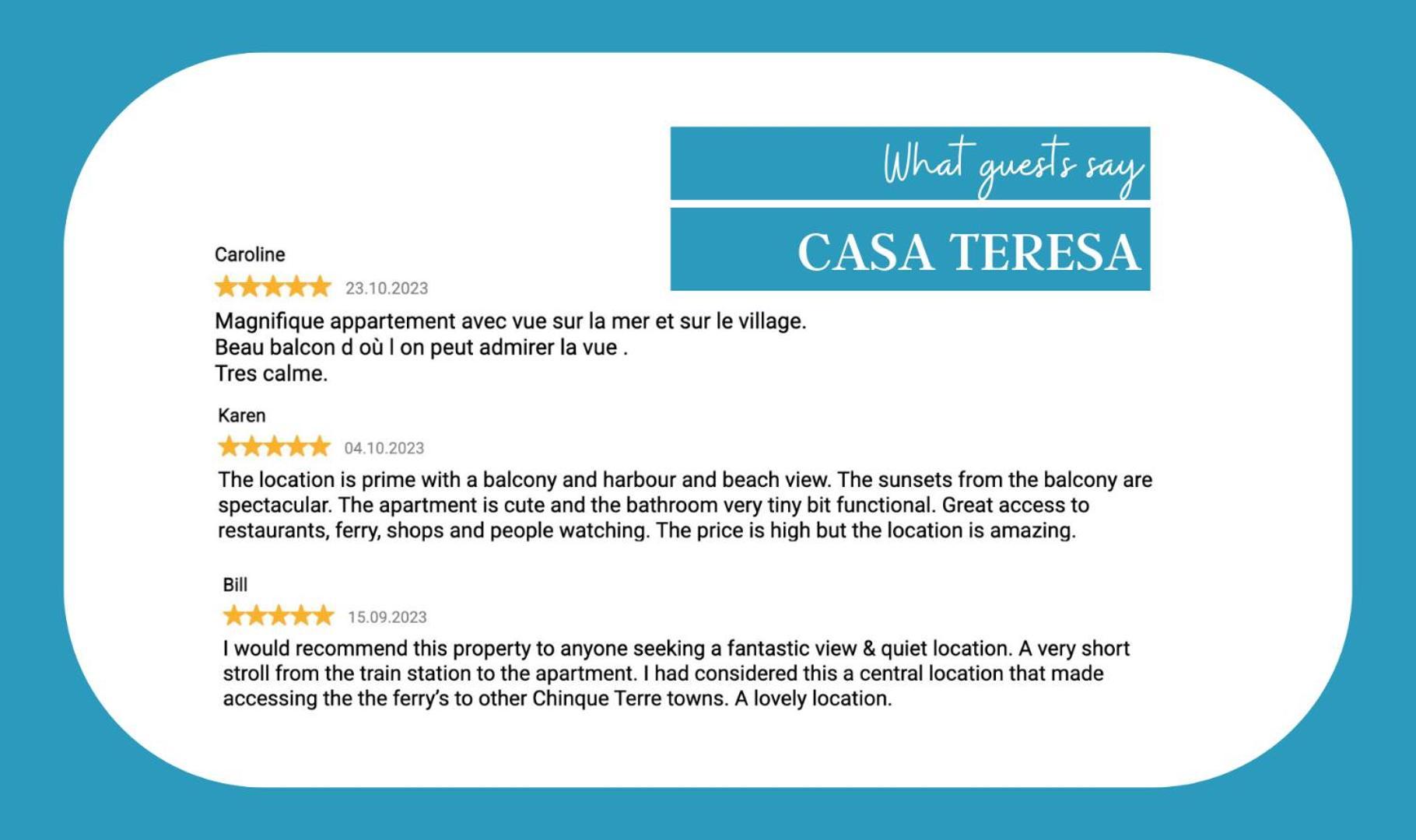 Apartament Casa Teresa With Ac And Balcony Vernazza Zewnętrze zdjęcie